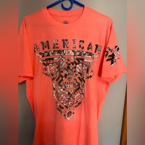 Graphic Men's T-Shirt - Coral